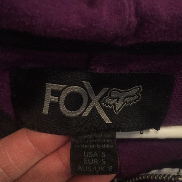 Fox hooded zip up sweatshirt - Picture 2 of 3